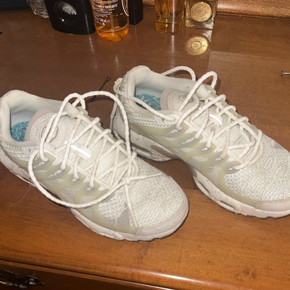 Nike White and Beige  Sneakers